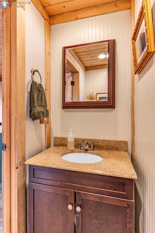 bathroom featuring vanity