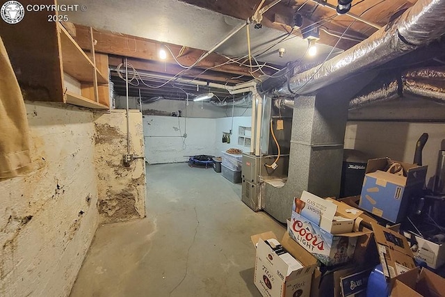 view of basement