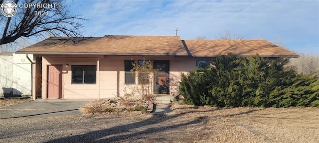 view of front of home