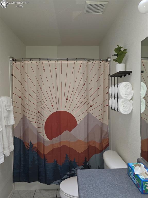 2823 River Run Ct, Canon City, CO 81212 - full bathroom with vanity and a shower with shower curtain