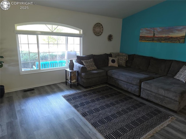 2823 River Run Ct, Canon City, CO 81212 - living room featuring wood finished floors and baseboards