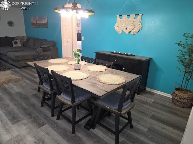2823 River Run Ct, Canon City, CO 81212 - dining area featuring wood finished floors and baseboards