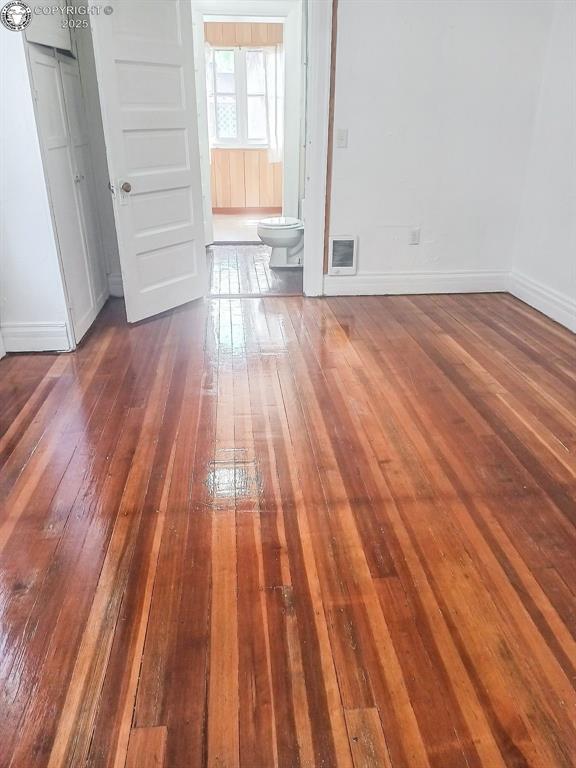 interior space featuring dark hardwood / wood-style flooring