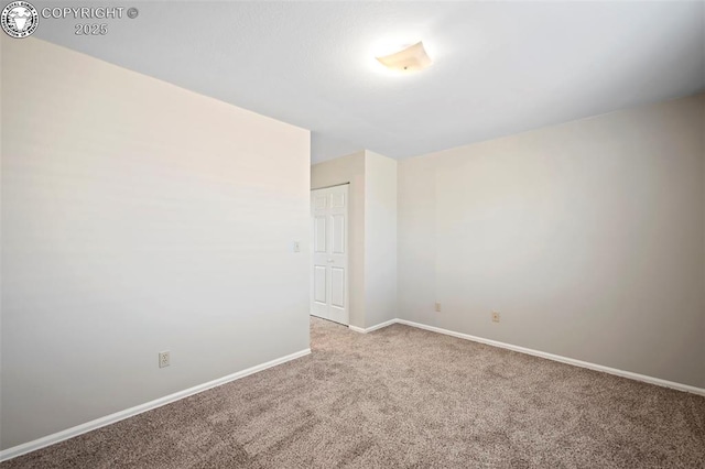 view of carpeted empty room