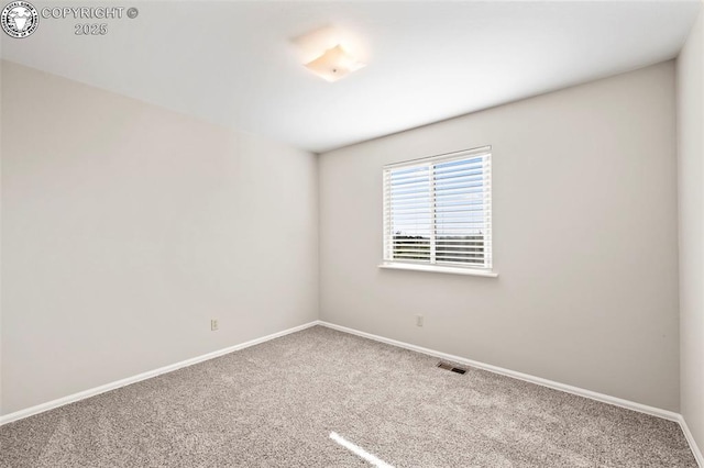 view of carpeted empty room