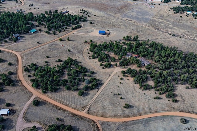 drone / aerial view featuring a rural view