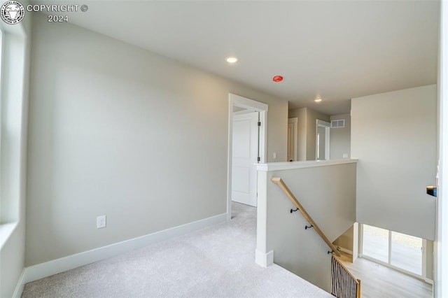 interior space featuring carpet floors