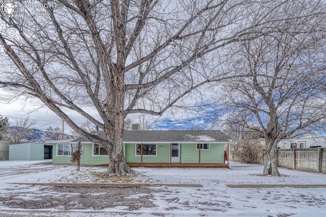 view of ranch-style house