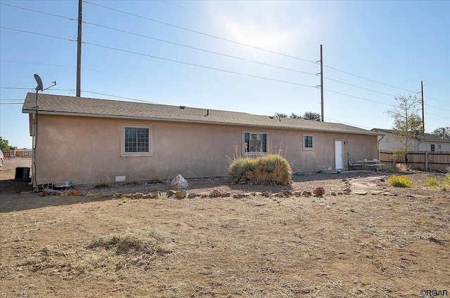 view of back of property