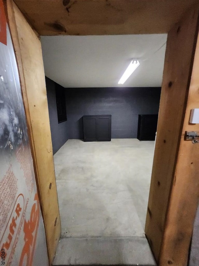 view of basement