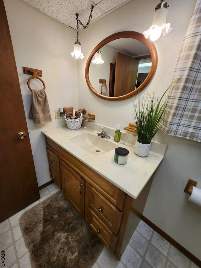 bathroom with vanity