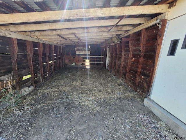 view of horse barn