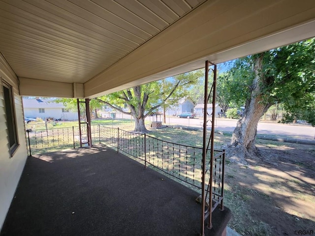 view of patio featuring covered porch