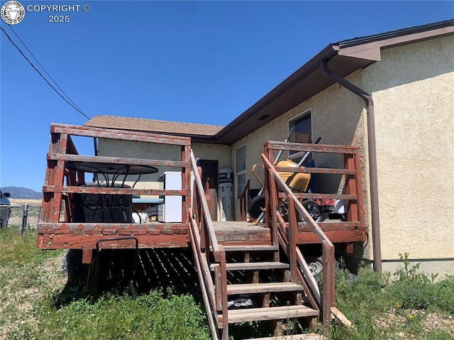 206 Arrowhead Dr, Florence, CO 81226 - view of wooden terrace