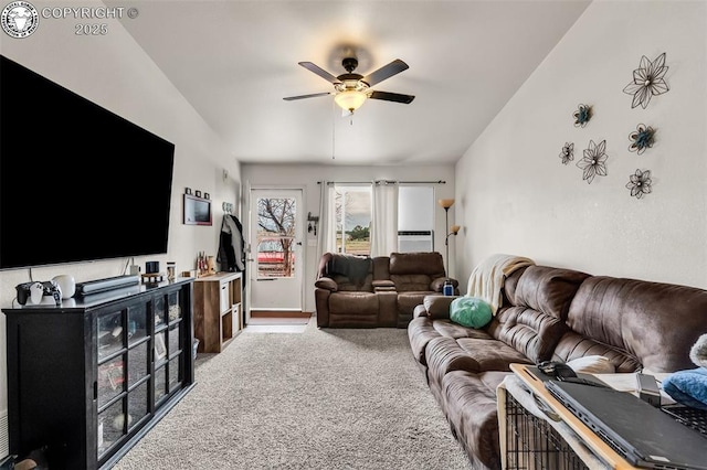 92 Georgia Ln Unit A & B, Canon City, CO 81212 - carpeted living area featuring ceiling fan