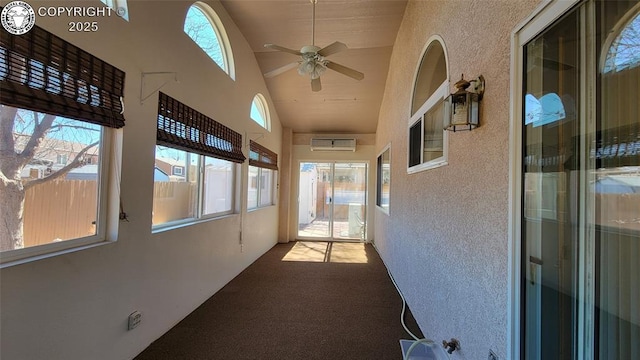 1002 Cedarcrest Dr, Pueblo, CO 81005 - corridor featuring a wall mounted AC