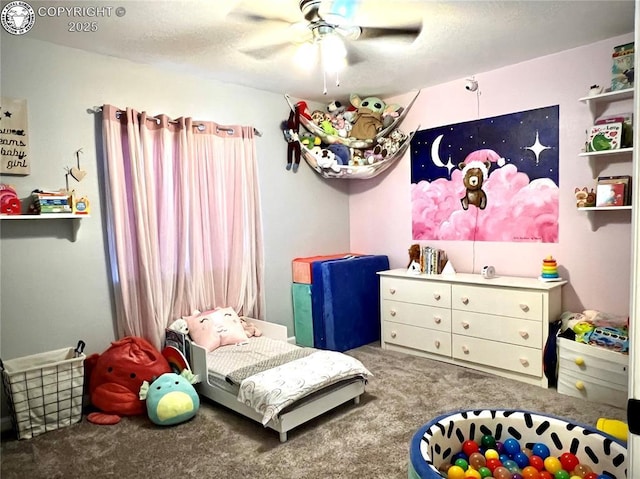204 Indian Hills Rd, Florence, CO 81226 - carpeted bedroom featuring a ceiling fan