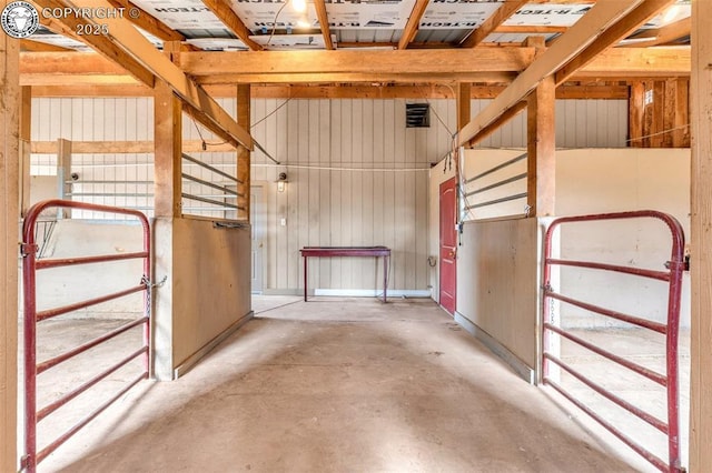 view of horse barn