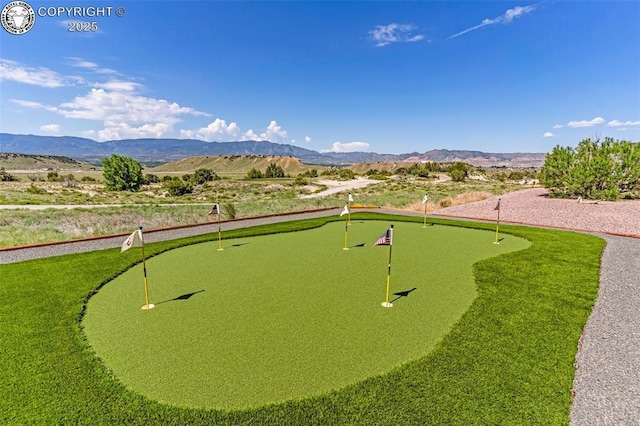 3528 Telegraph Trl, Canon City, CO 81212 - view of community with a putting area and a mountain view