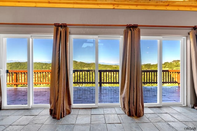 doorway to outside with a healthy amount of sunlight