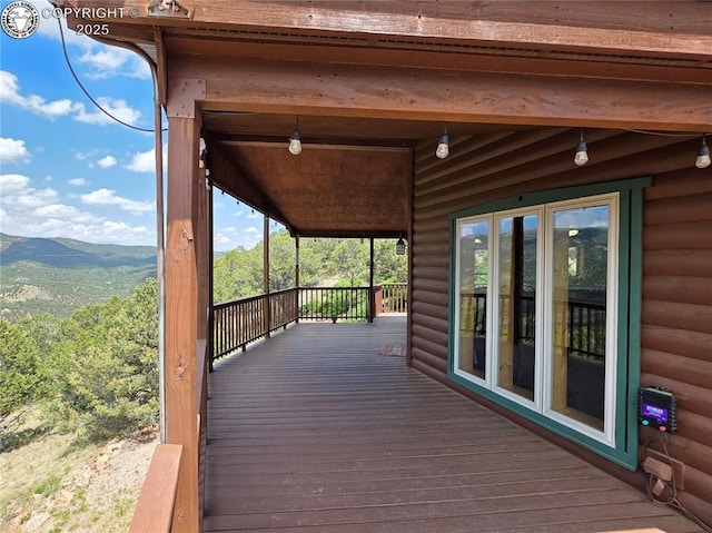 612 Lowry Ln, Canon City, CO 81212 - deck featuring a mountain view