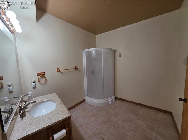 612 Lowry Ln, Canon City, CO 81212 - full bath with vanity and a shower stall