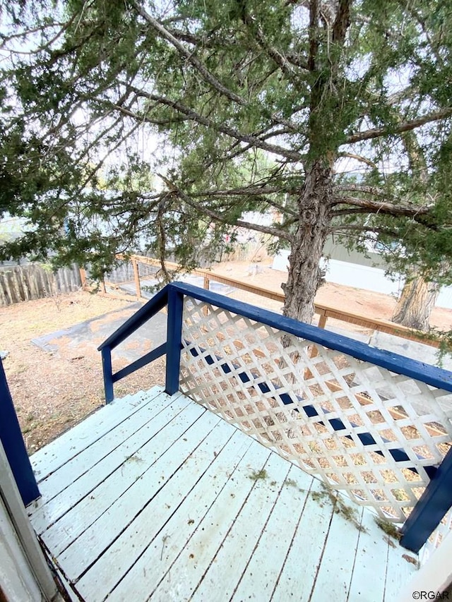 view of deck