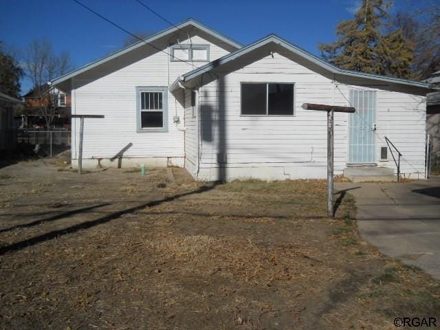 view of rear view of property