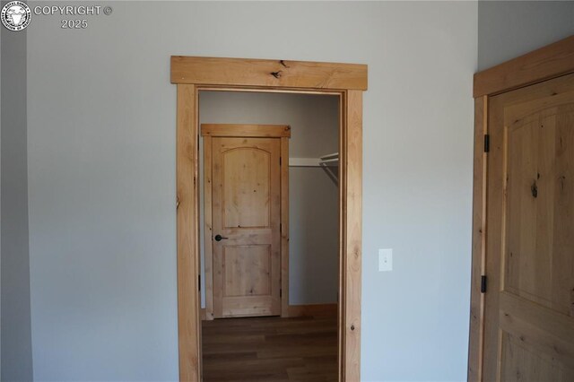 197 High Meadows Dr, Florence, CO 81226 - hallway with wood finished floors