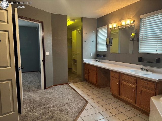 5 Cory Ln, Florence, CO 81226 - full bathroom featuring tile patterned floors, double vanity, and a sink