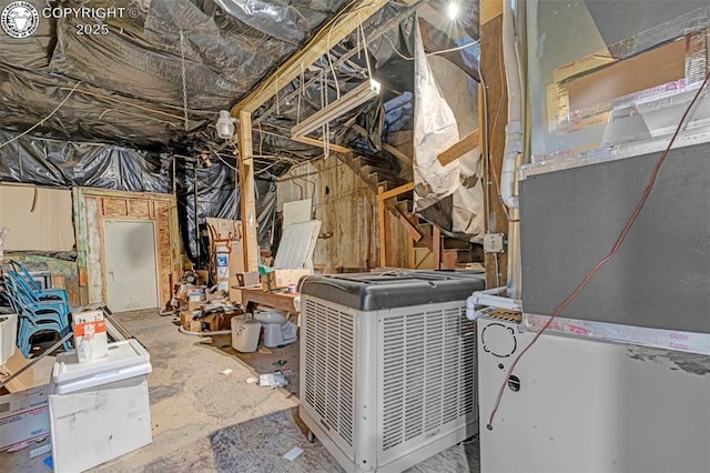 122 W Main St, Florence, CO 81226 - unfinished below grade area with heating unit