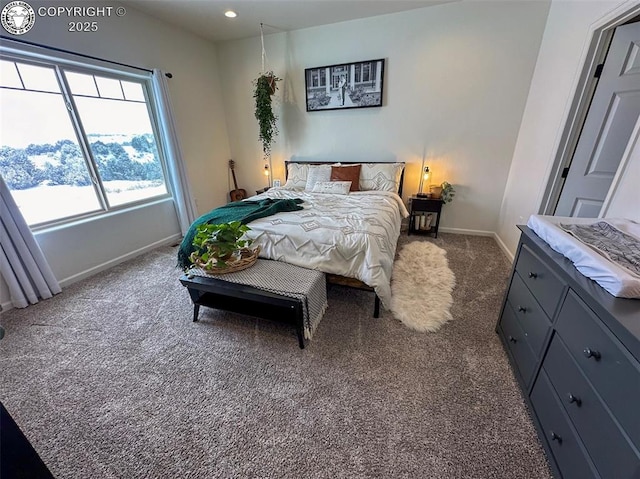 bedroom featuring carpet floors