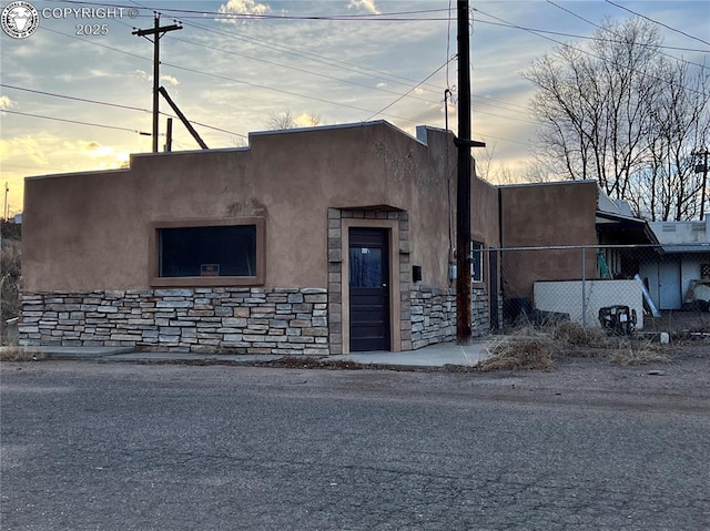 view of pueblo-style home