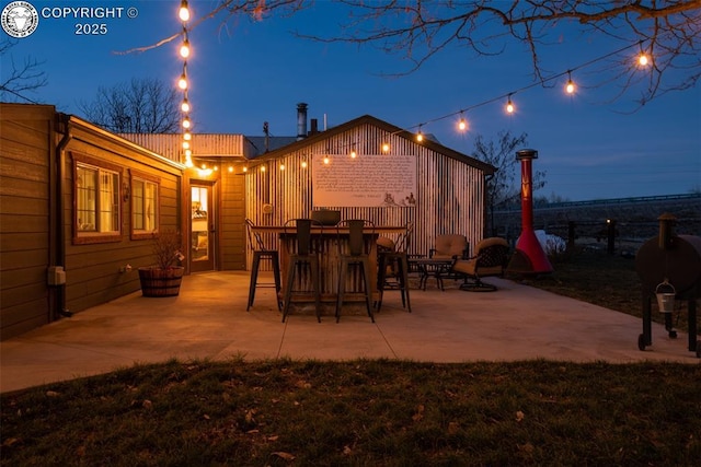 view of patio / terrace featuring outdoor dining area