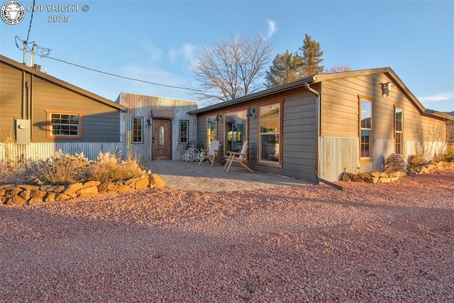 exterior space with a patio area