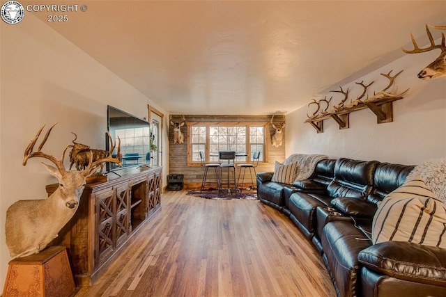 living room featuring wood finished floors