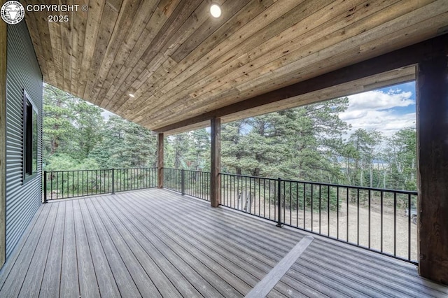79 Terrazo Abajo, Westcliffe, CO 81252 - deck with view of scattered trees