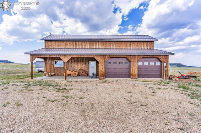 3491 County Road 215th Rd, Westcliffe, CO 81252 - detached garage featuring gravel driveway