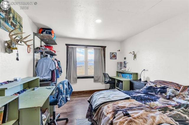 3491 County Road 215th Rd, Westcliffe, CO 81252 - bedroom with wood finished floors and recessed lighting
