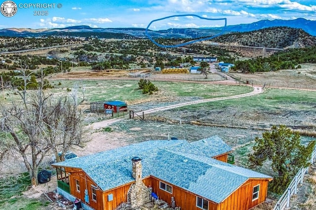 321 County Road 353a, Canon City, CO 81212 - aerial view of property and surrounding area with mountains