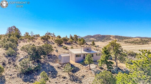 820 Little Horn Dr, Westcliffe, CO 81252 - aerial view featuring a mountain view