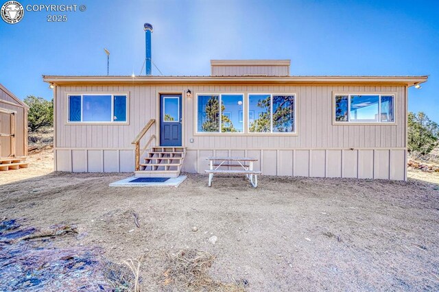 820 Little Horn Dr, Westcliffe, CO 81252 - rear view of property featuring entry steps