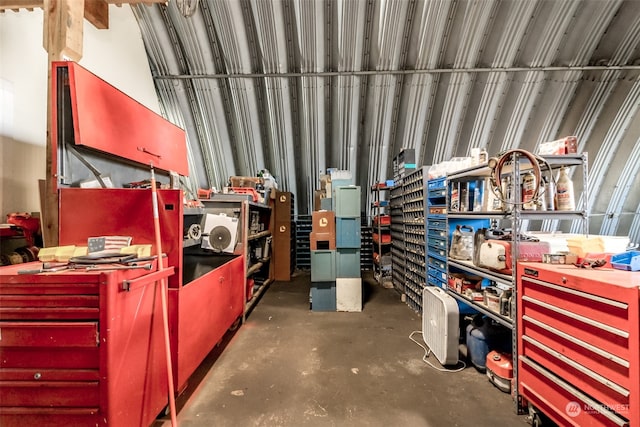 view of storage room