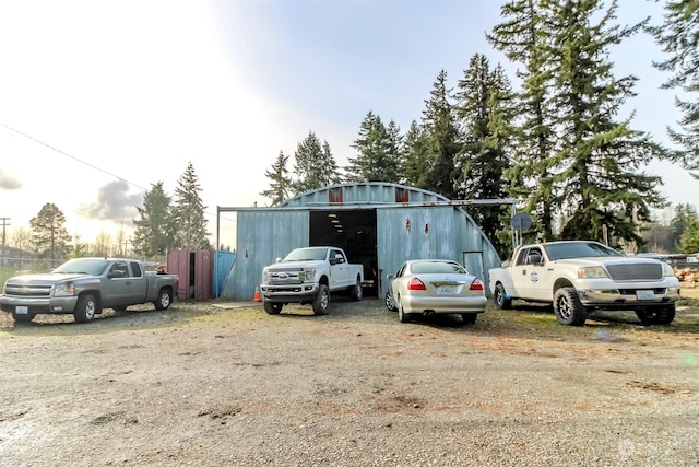 view of car parking