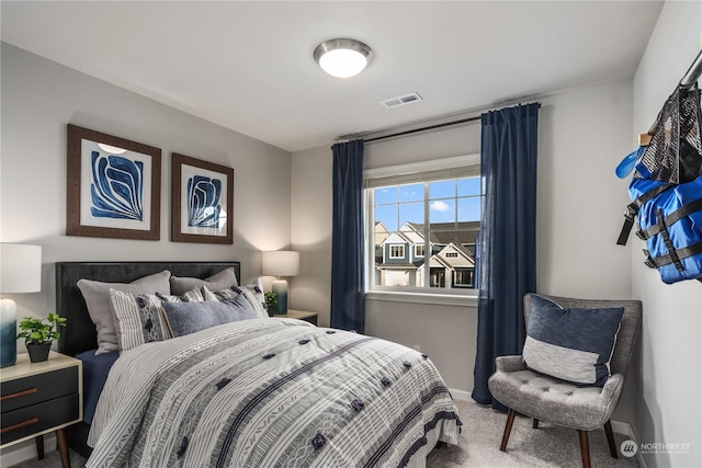 bedroom with carpet flooring