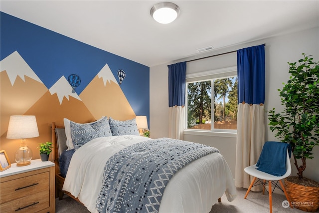 bedroom featuring carpet floors