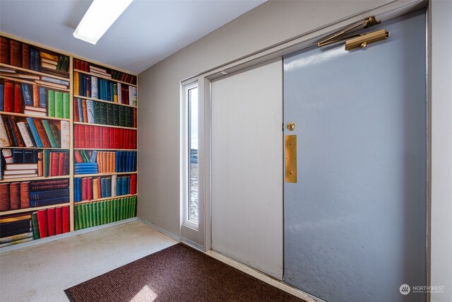 interior space featuring a healthy amount of sunlight and carpet flooring