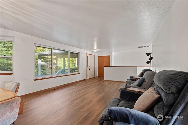 living room featuring hardwood / wood-style floors