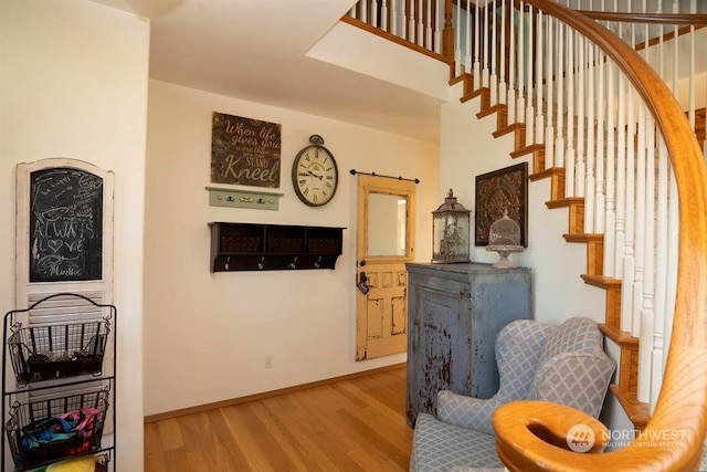 interior space featuring light hardwood / wood-style flooring