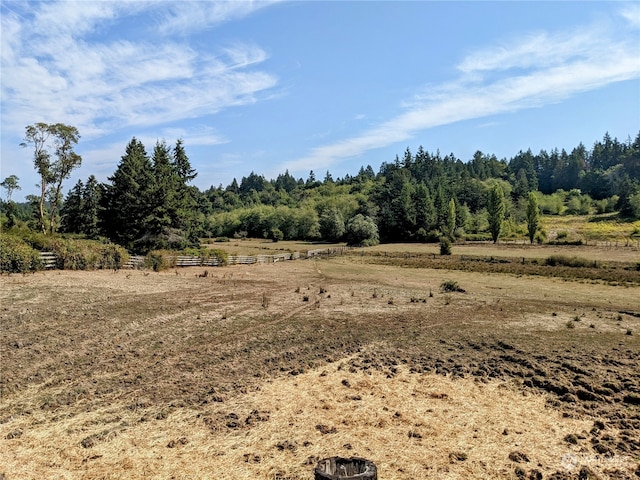 view of local wilderness featuring a rural view